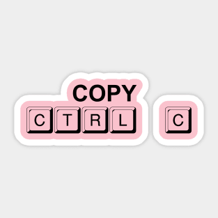 Copy Control C Twin Design Sticker